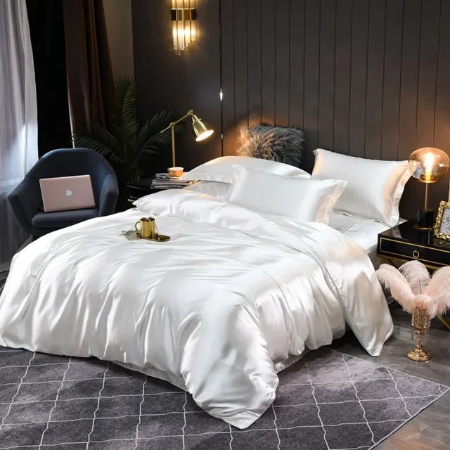 100% Silk Duvet Cover - Luxurious Temperature-Regulating Bedding