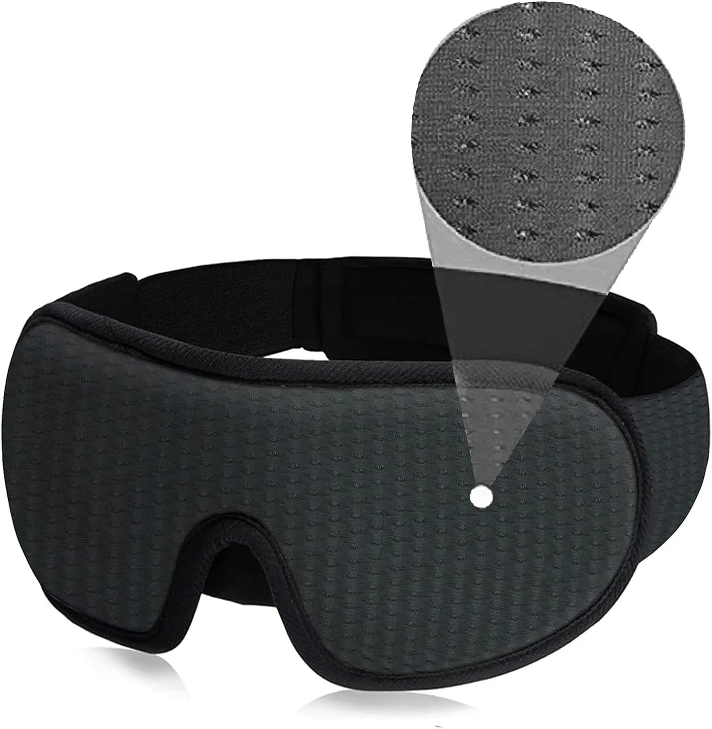 Luxury 3D Eye Mask for Deep Sleep, Soft Fabric, Adjustable Fit