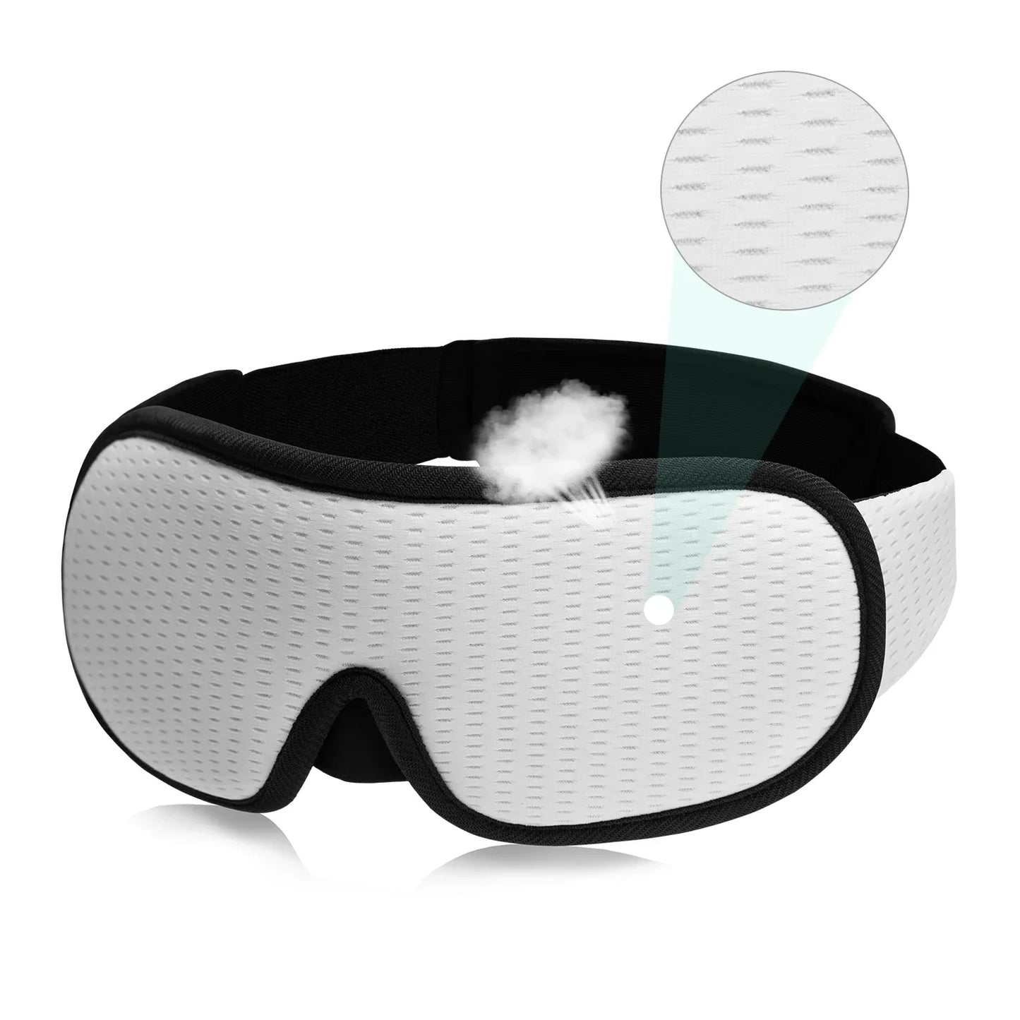 Luxury 3D Eye Mask for Deep Sleep, Soft Fabric, Adjustable Fit