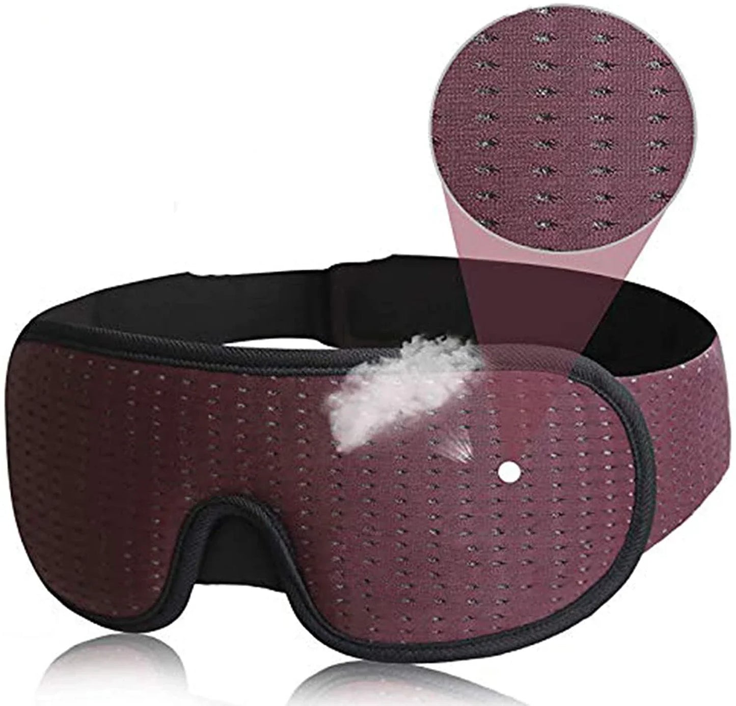 Luxury 3D Eye Mask for Deep Sleep, Soft Fabric, Adjustable Fit