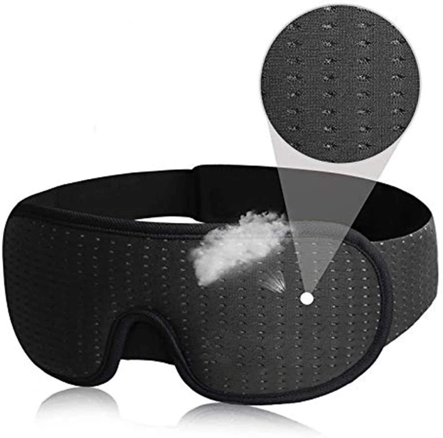 Luxury 3D Eye Mask for Deep Sleep, Soft Fabric, Adjustable Fit