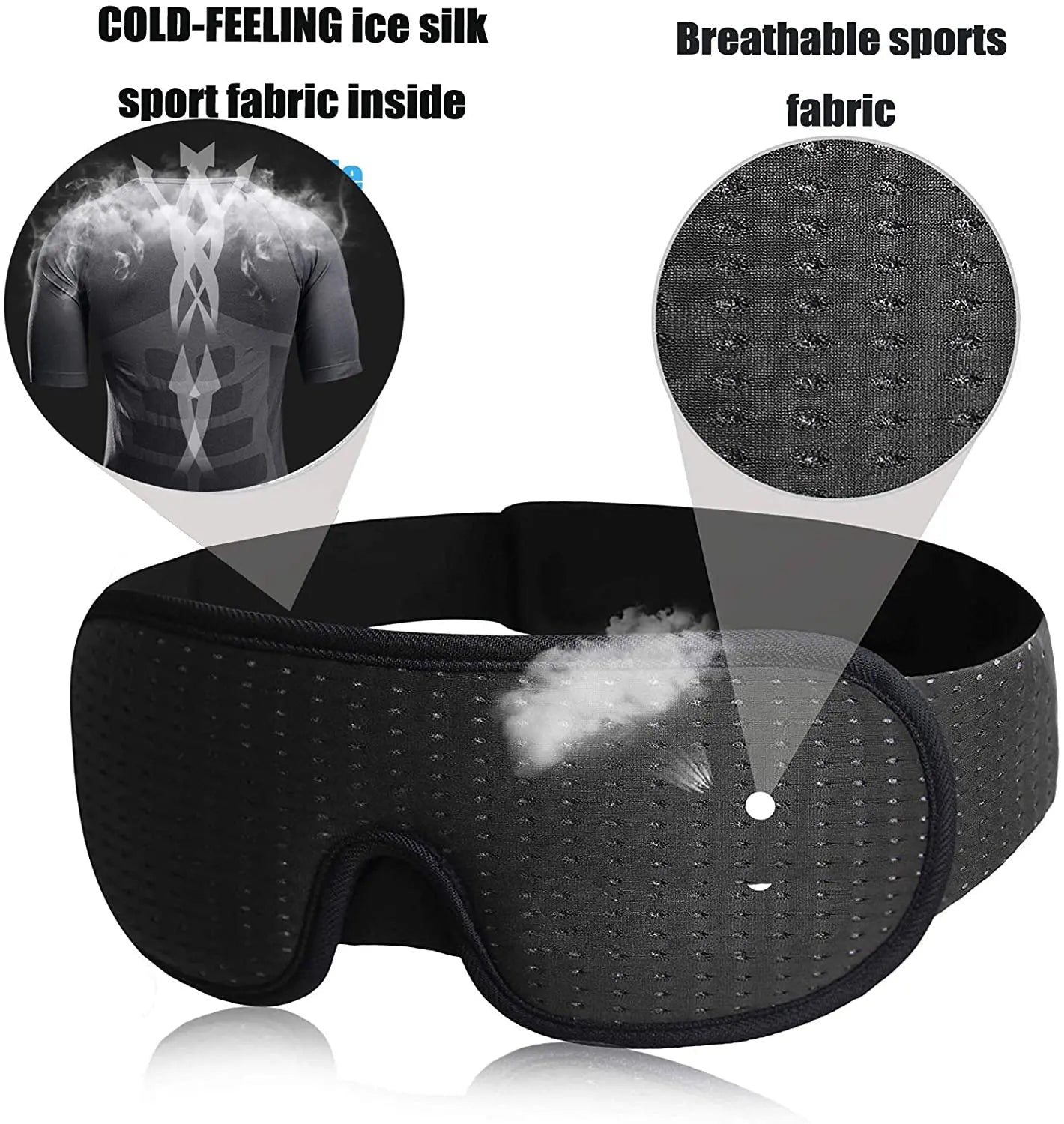 Luxury 3D Eye Mask for Deep Sleep, Soft Fabric, Adjustable Fit