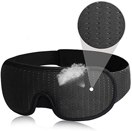 Luxury 3D Eye Mask for Deep Sleep, Soft Fabric, Adjustable Fit