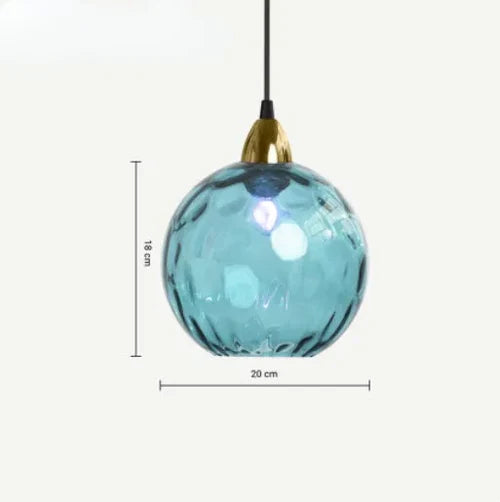 Glass Globe Pendant Light Fixture