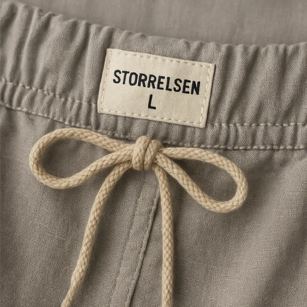 Men's Airy Linen Trousers - Relaxed Fit Summer Pants
