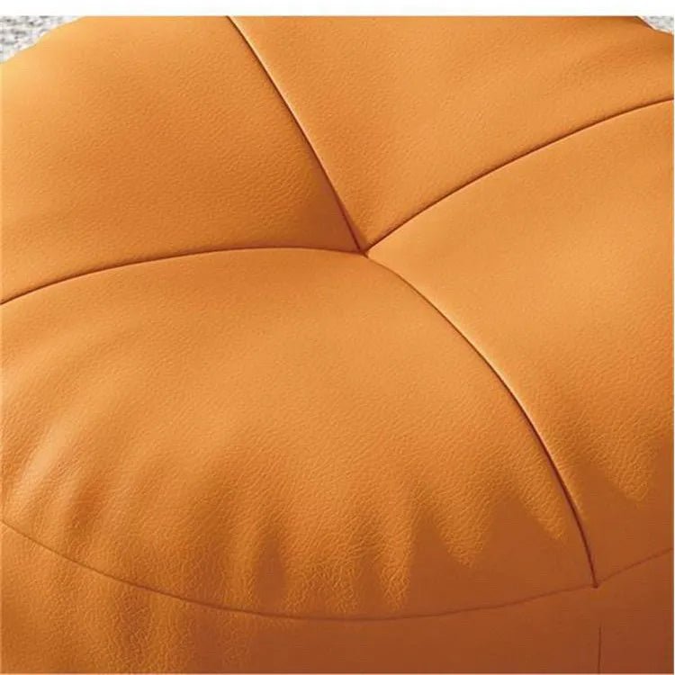 Japanese Nappa Leather Round Seat Cushion