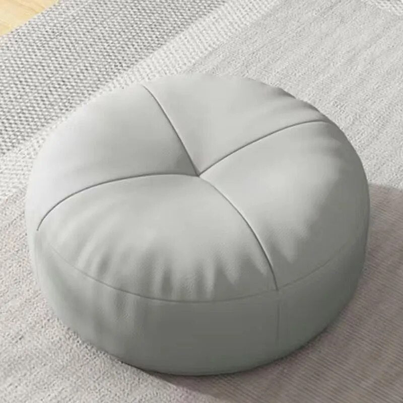 Japanese Nappa Leather Round Seat Cushion