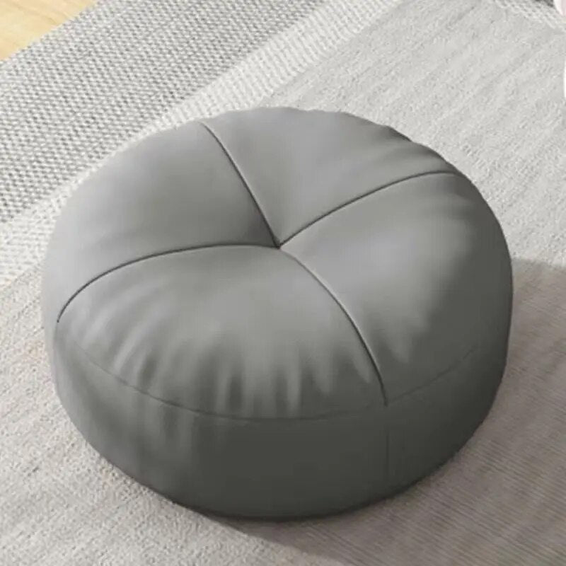 Japanese Nappa Leather Round Seat Cushion