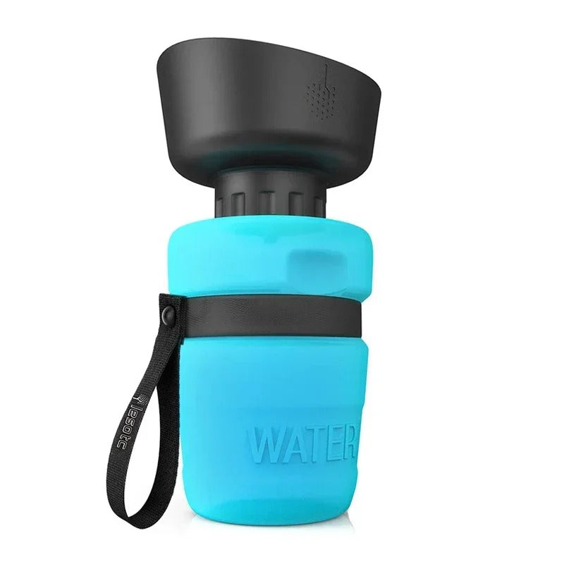 Collapsible Leak-Proof Dog Water Bottle with Foldable Bowl