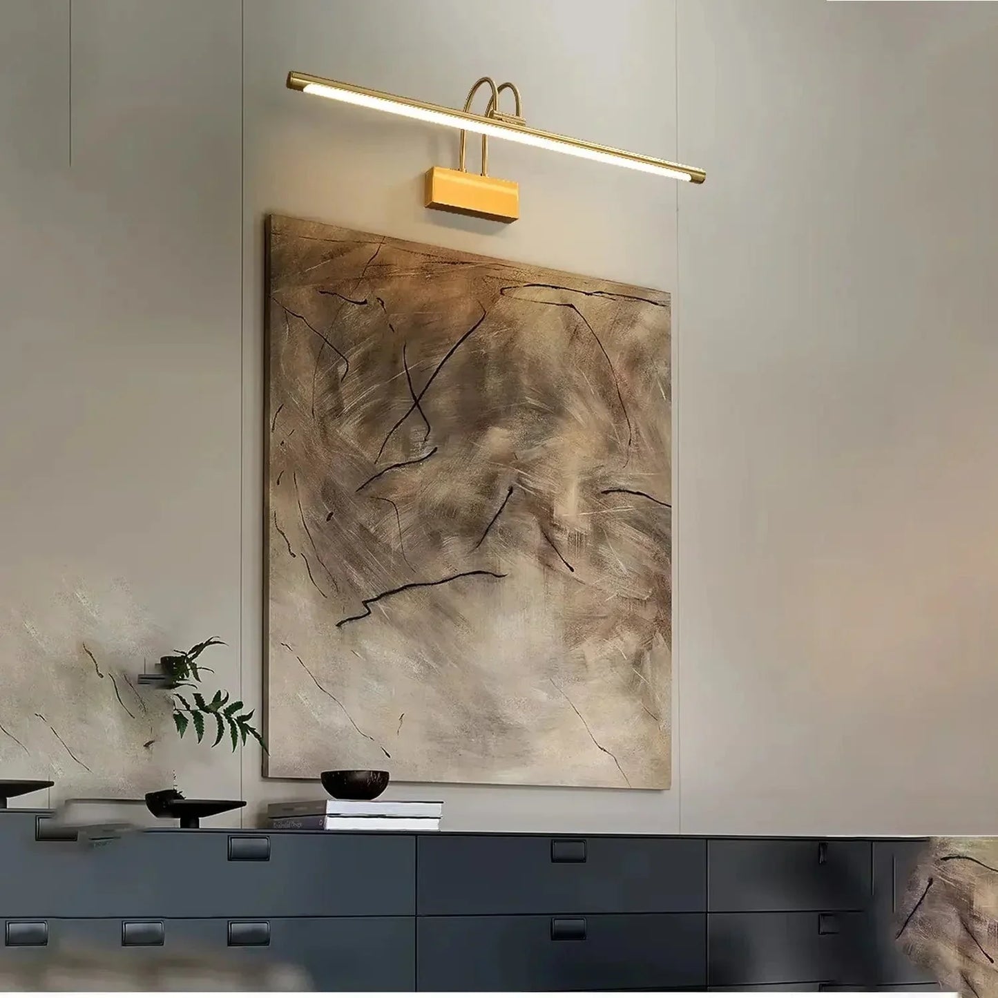 Gold Minimalist Picture Light for Art and Mirrors