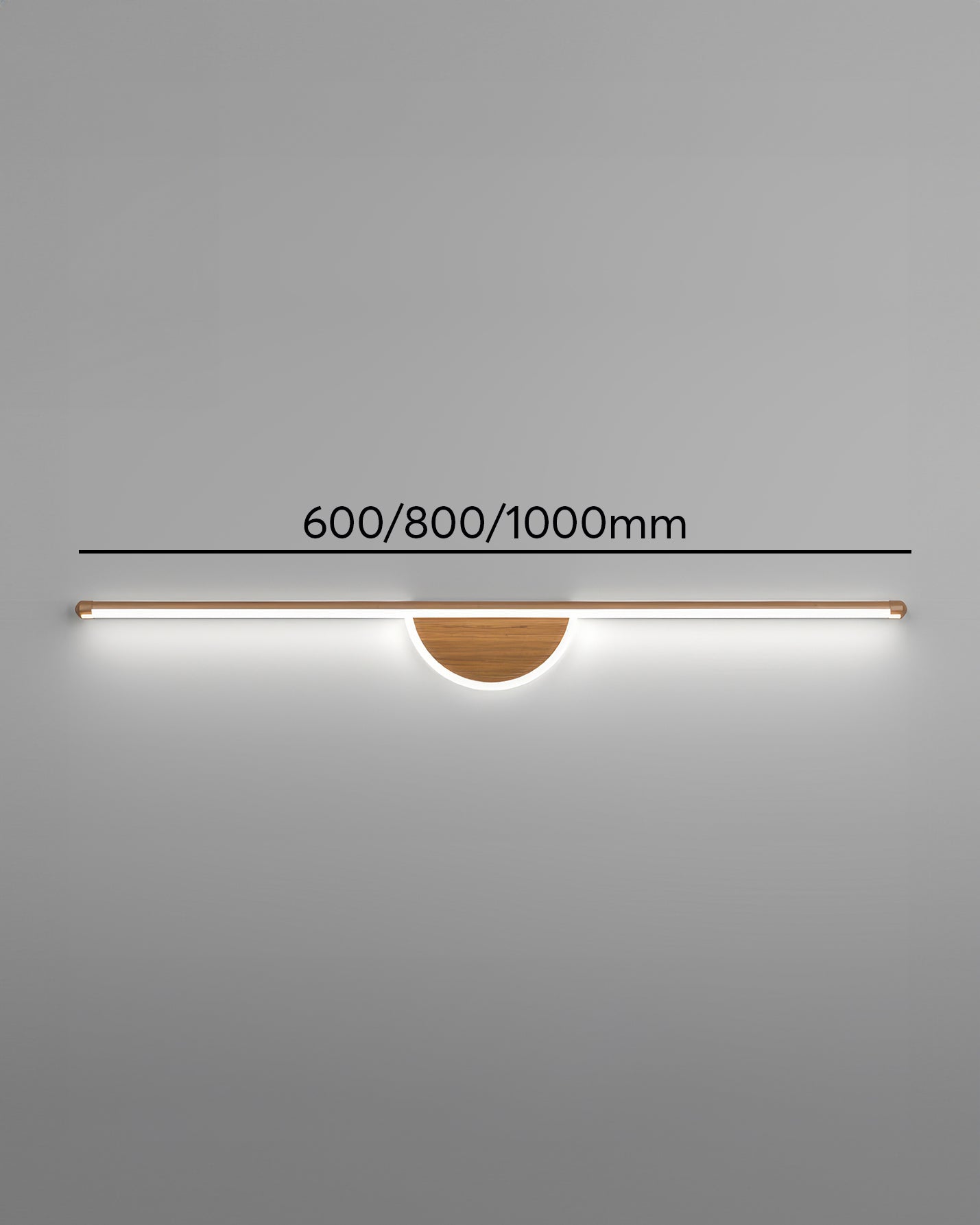 Modern Wooden Arc Wall Lamp with Soft Illumination