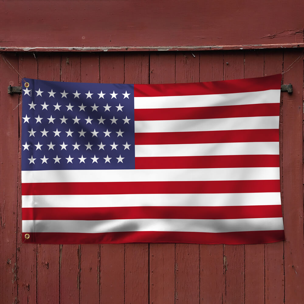 Premium Weatherproof American Grommet Flag - Double-Sided Canvas
