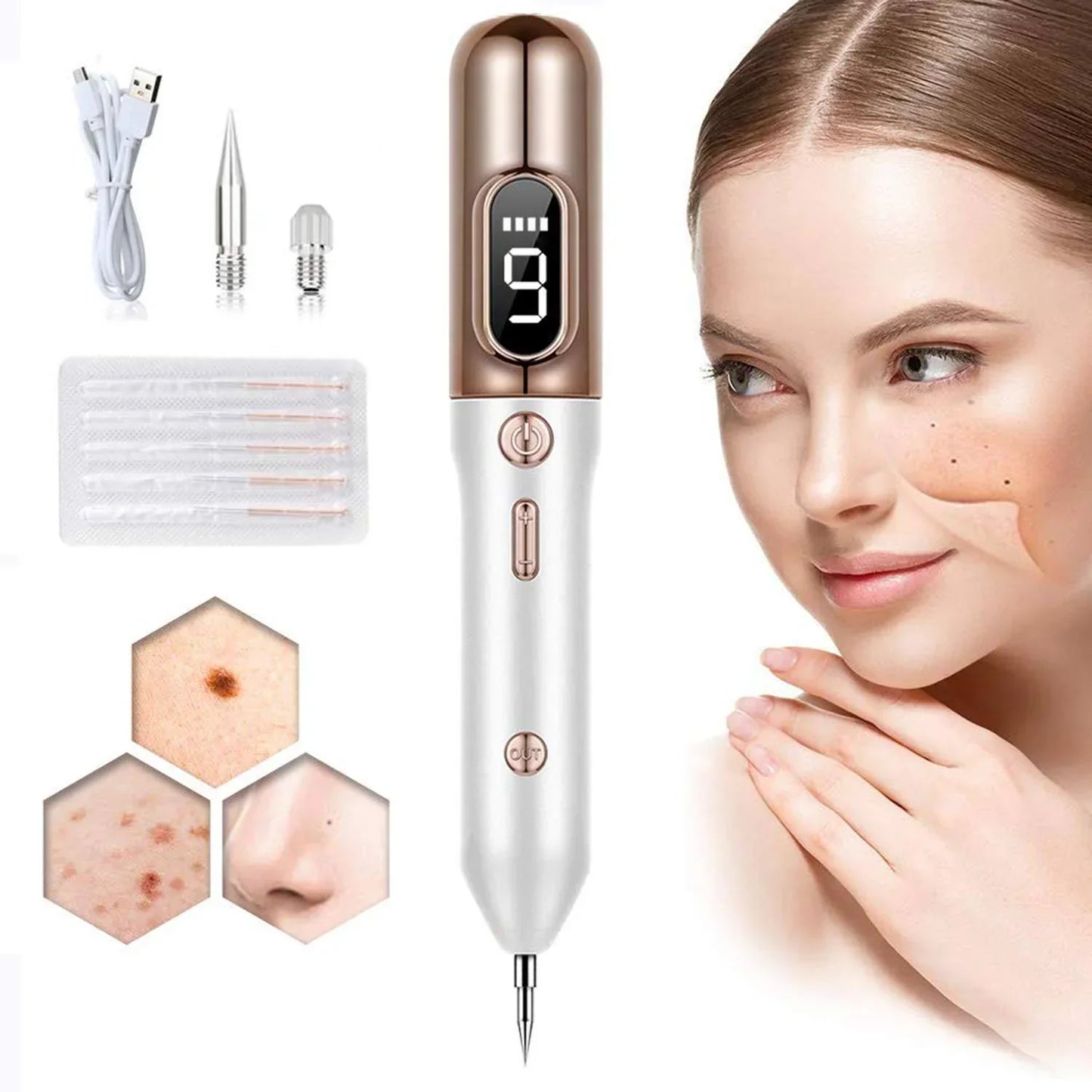 Plasma Pen for Skin Tag, Mole, and Wart Removal