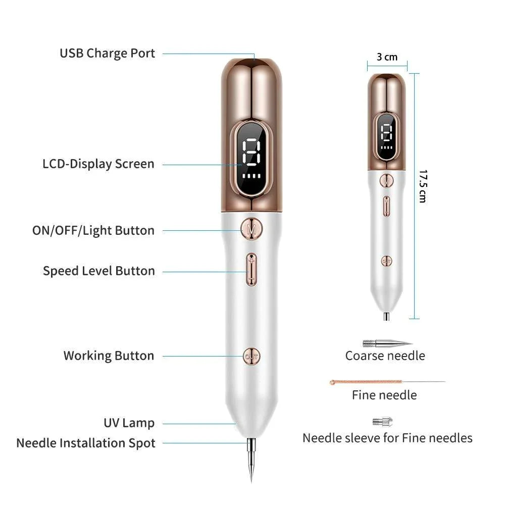 Plasma Pen for Skin Tag, Mole, and Wart Removal
