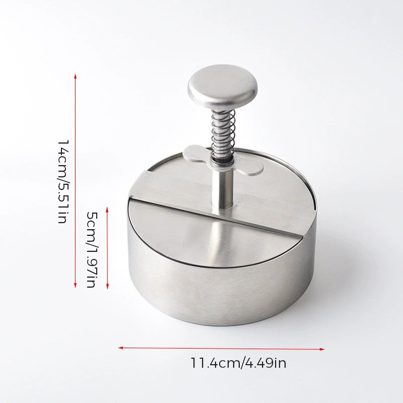 Manual Stainless Steel Meat Press for Hamburger Patties