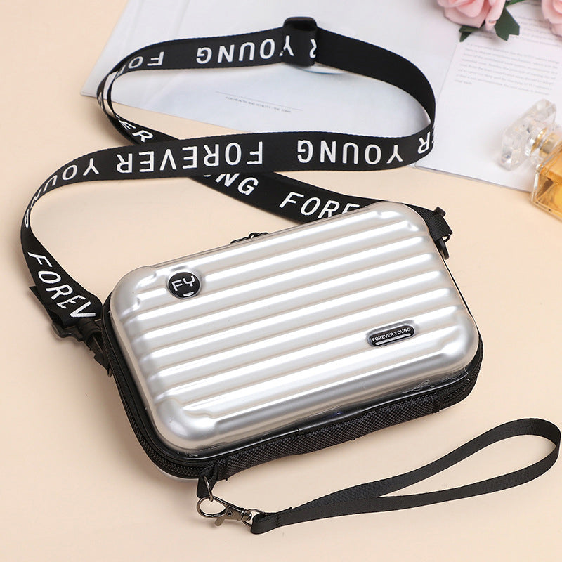 Mini Suitcase Handbag for Women - Waterproof Clutch with Adjustable Strap