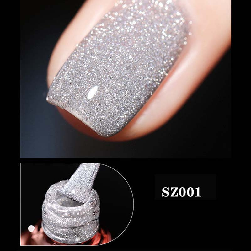 Glitter Diamond Gel Nail Polish 8ml - Long-Lasting Shine
