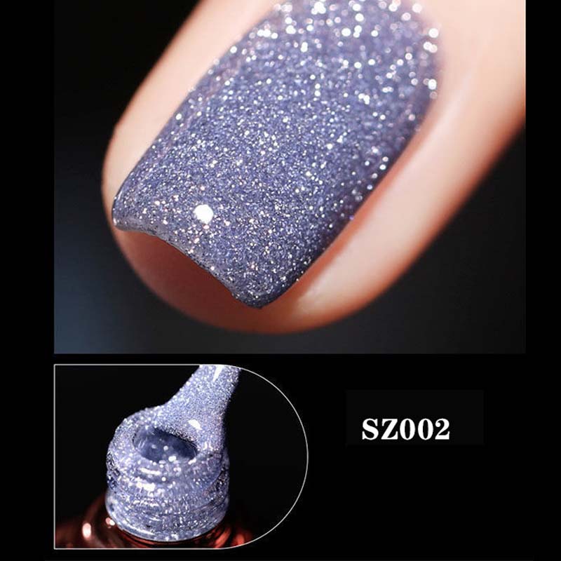 Glitter Diamond Gel Nail Polish 8ml - Long-Lasting Shine