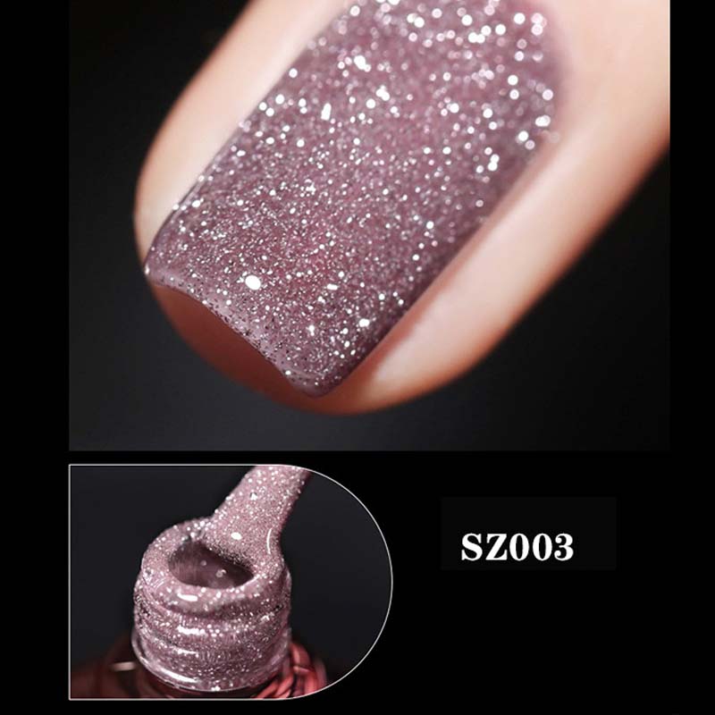 Glitter Diamond Gel Nail Polish 8ml - Long-Lasting Shine