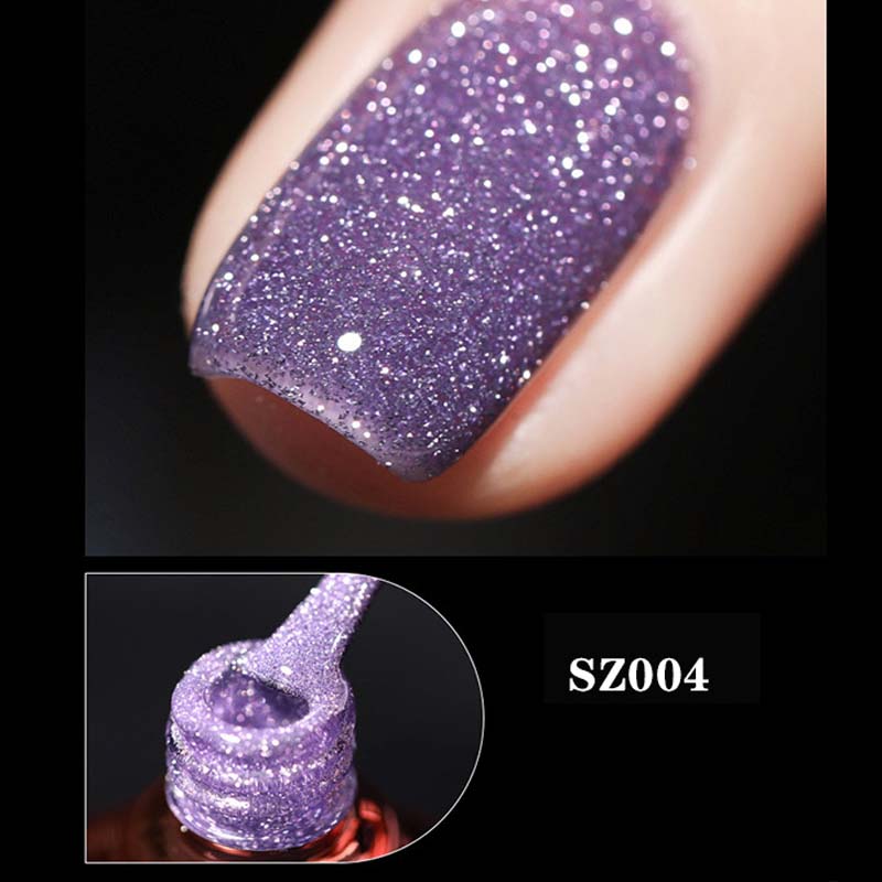 Glitter Diamond Gel Nail Polish 8ml - Long-Lasting Shine