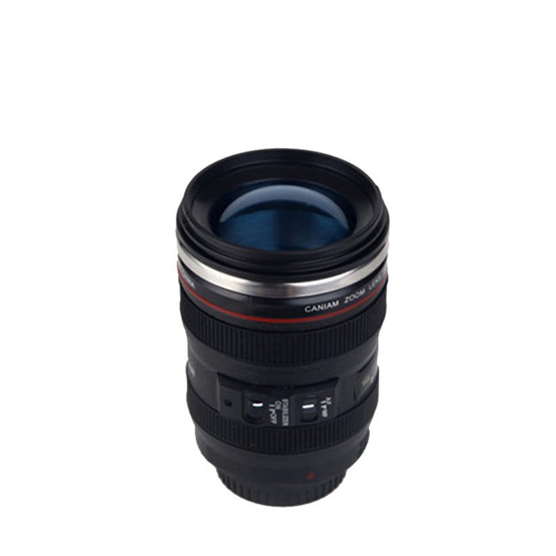 Camera Lens Coffee Mug Insulated Travel Cup for Photographers