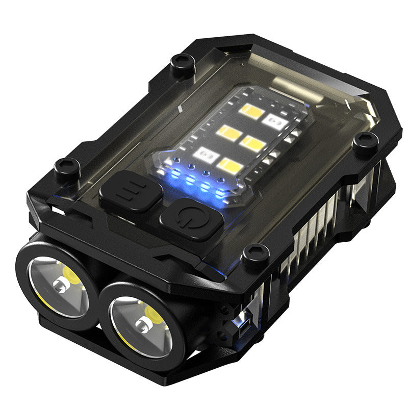 Mini USB Rechargeable LED Flashlight with Magnetic Base and Multiple Light Modes