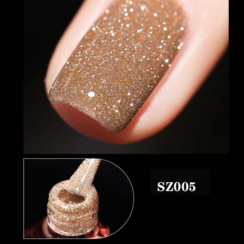 Glitter Diamond Gel Nail Polish 8ml - Long-Lasting Shine
