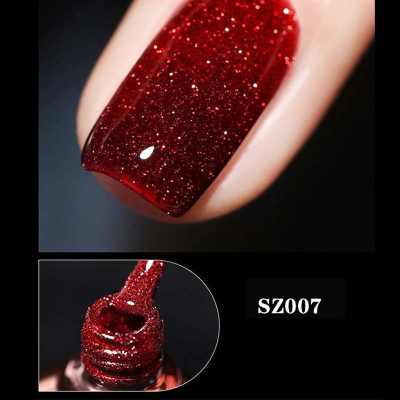 Glitter Diamond Gel Nail Polish 8ml - Long-Lasting Shine