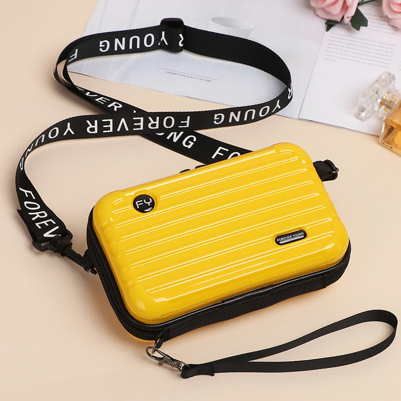 Mini Suitcase Handbag for Women - Waterproof Clutch with Adjustable Strap