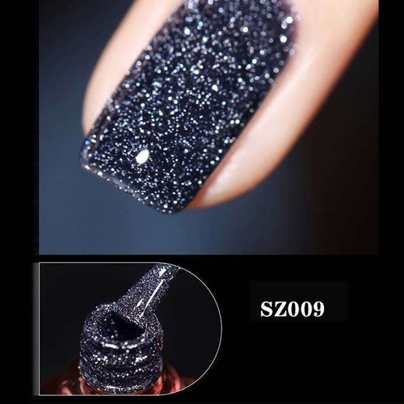 Glitter Diamond Gel Nail Polish 8ml - Long-Lasting Shine