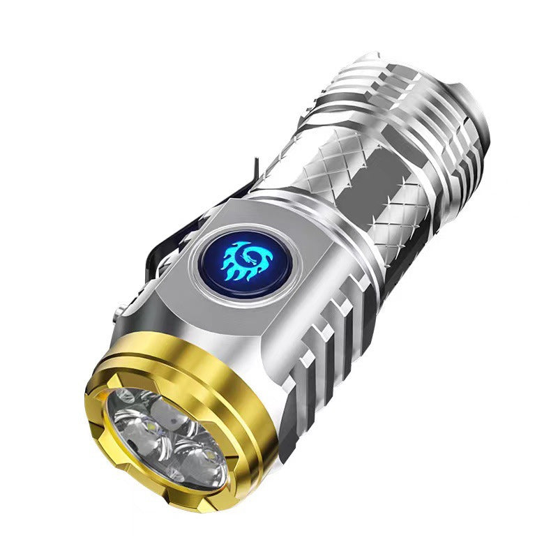 Compact Rechargeable Mini LED Flashlight with Multiple Modes