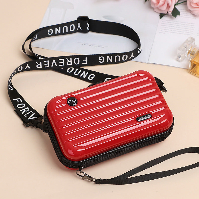 Mini Suitcase Handbag for Women - Waterproof Clutch with Adjustable Strap