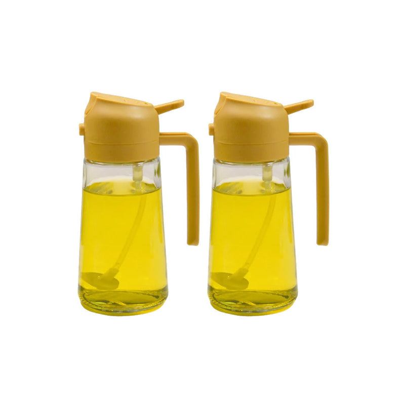 2-in-1 Glass Oil Sprayer and Dispenser with Precise Control
