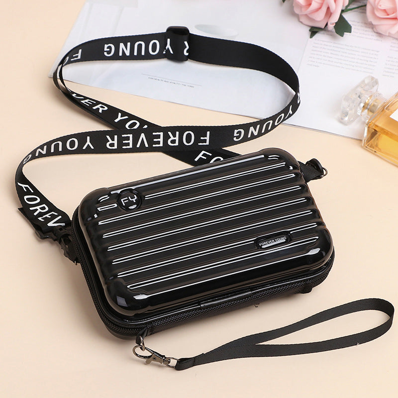 Mini Suitcase Handbag for Women - Waterproof Clutch with Adjustable Strap