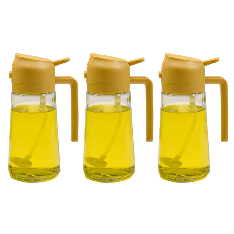 2-in-1 Glass Oil Sprayer and Dispenser with Precise Control