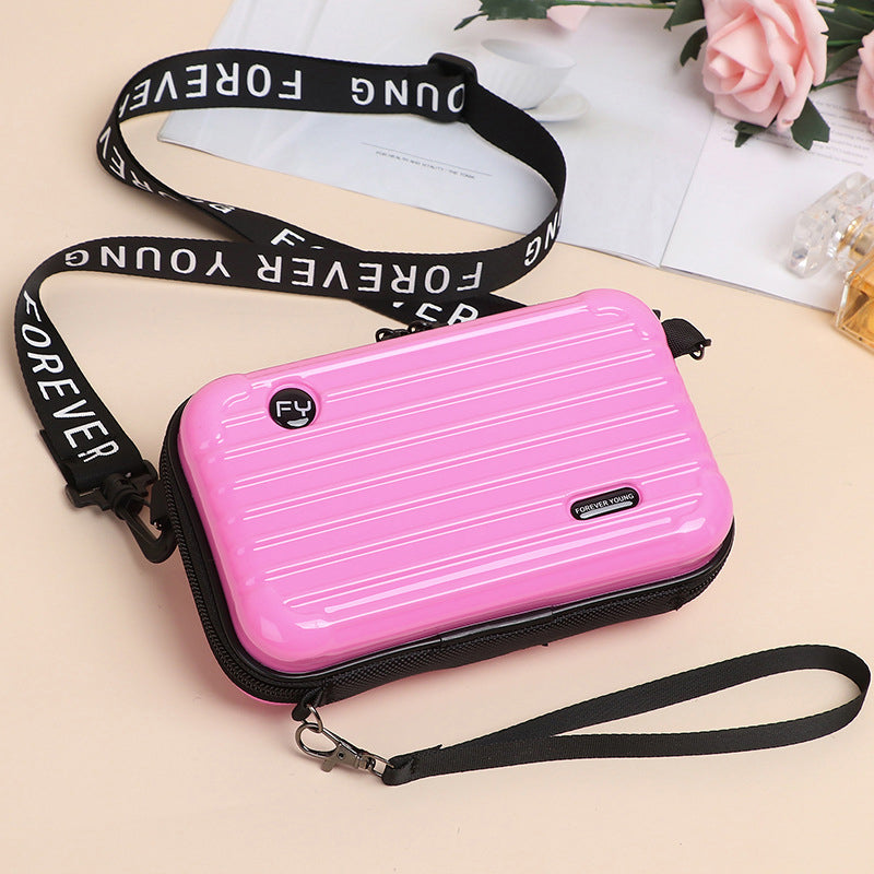 Mini Suitcase Handbag for Women - Waterproof Clutch with Adjustable Strap