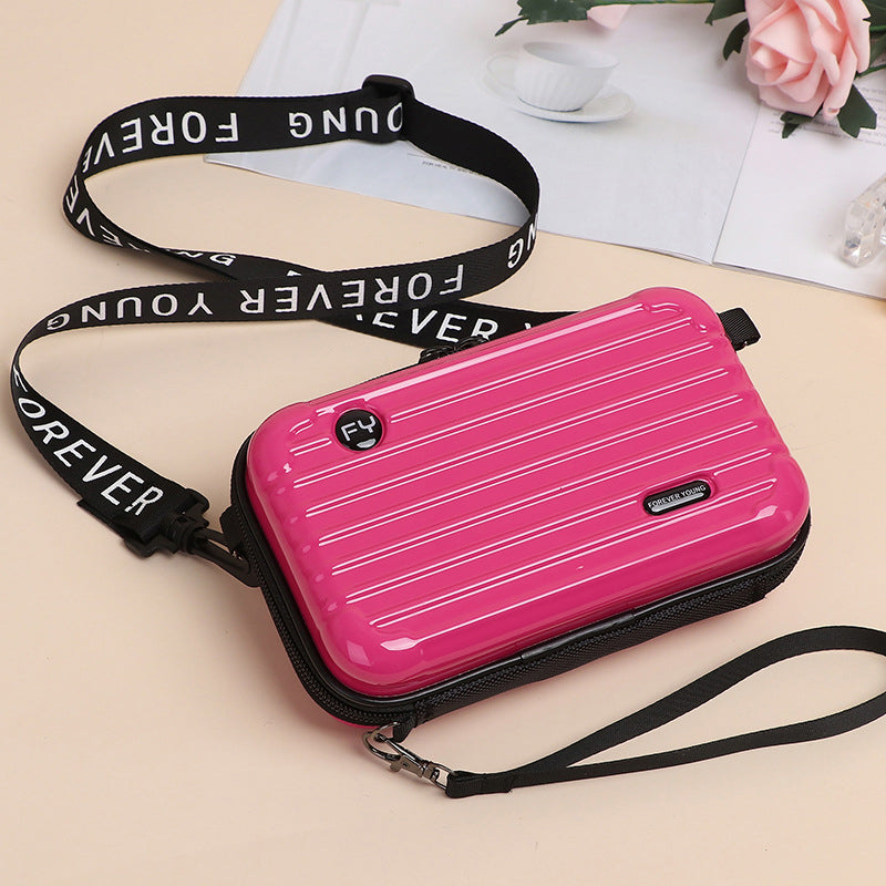 Mini Suitcase Handbag for Women - Waterproof Clutch with Adjustable Strap