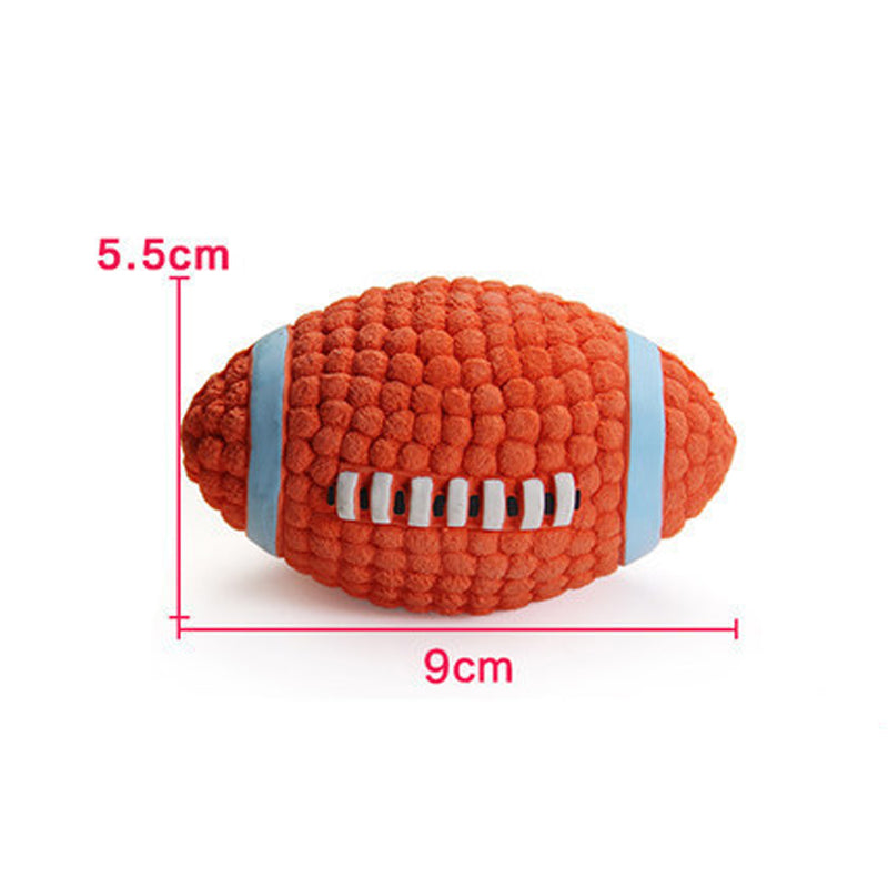 Indestructible Chew Toy for Aggressive Dogs - Durable Latex Soccer Ball