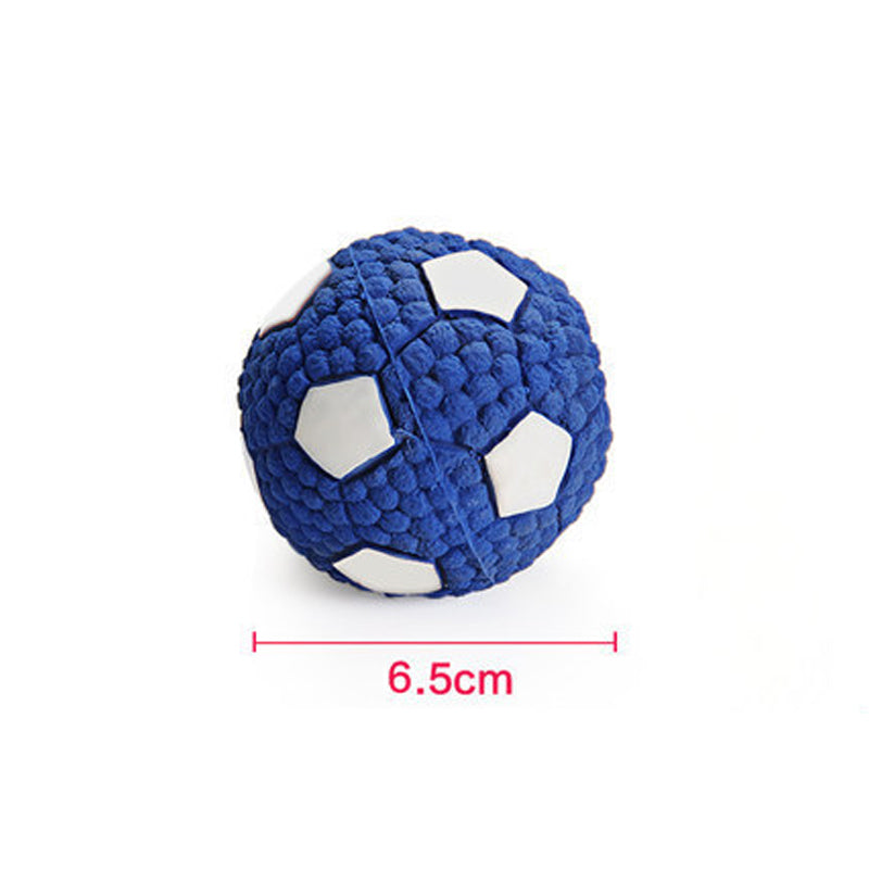 Indestructible Chew Toy for Aggressive Dogs - Durable Latex Soccer Ball
