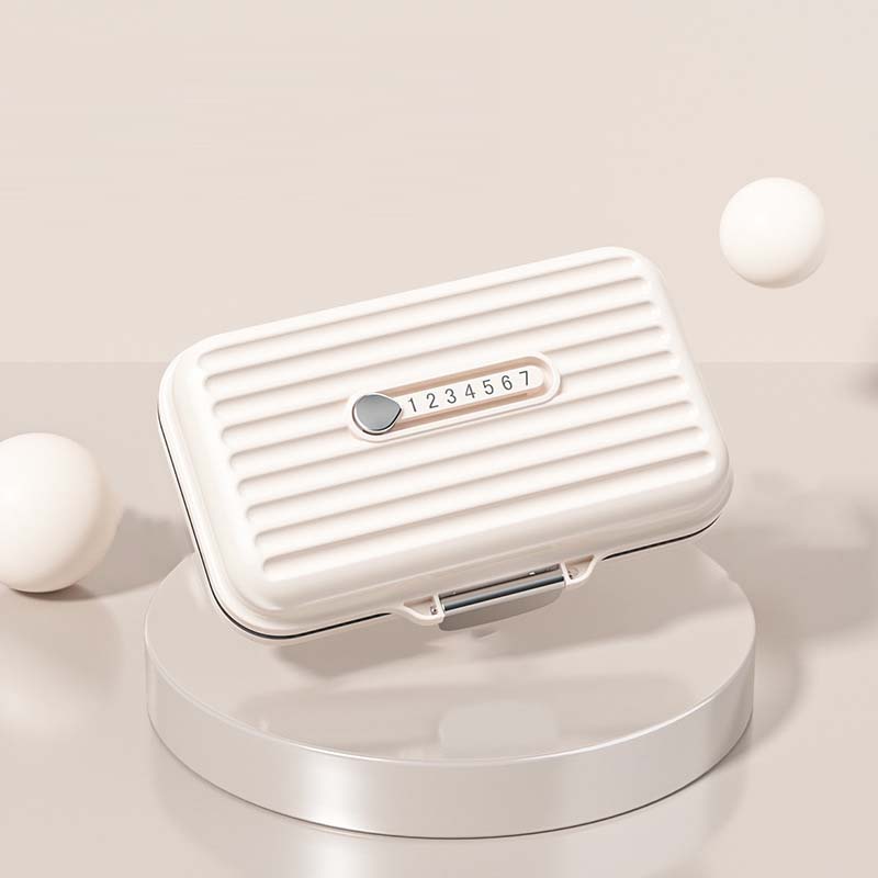 Compact Portable Pillbox with Seven Compartments and Triple-Seal Protection