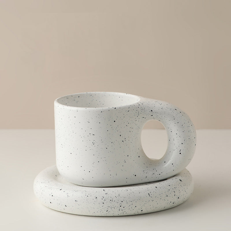 Nordic Minimalist Ceramic Mug 10 oz with Glossy Finish