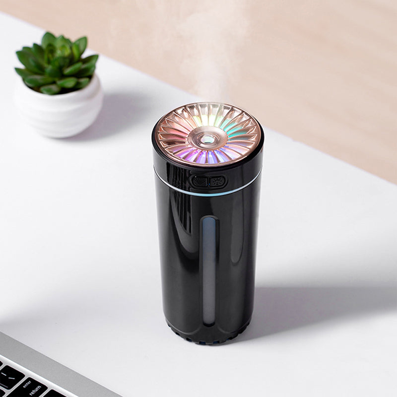 Portable Ultrasonic Car Humidifier with Colorful Lights