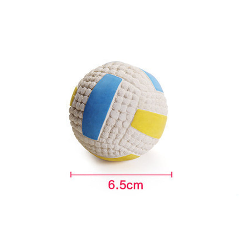 Indestructible Chew Toy for Aggressive Dogs - Durable Latex Soccer Ball