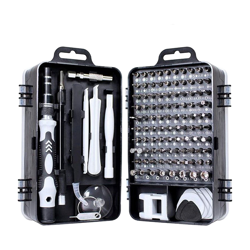 115-in-1 Precision Screwdriver Set with Magnetic Bits and Case
