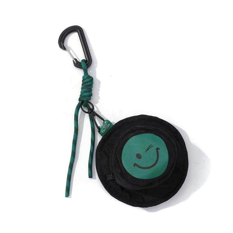 Mini Smiley Headphone Case with Keychain