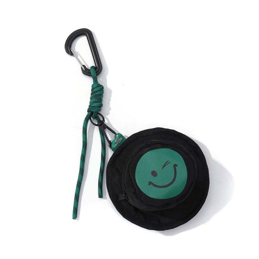 Mini Smiley Headphone Case with Keychain