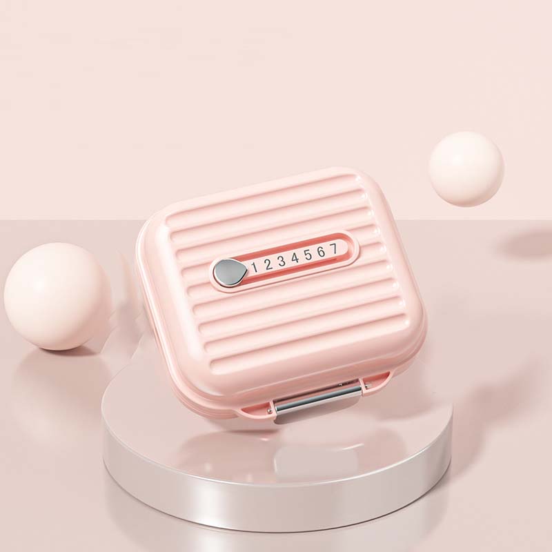 Compact Portable Pillbox with Seven Compartments and Triple-Seal Protection