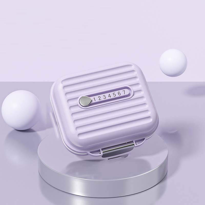 Compact Portable Pillbox with Seven Compartments and Triple-Seal Protection