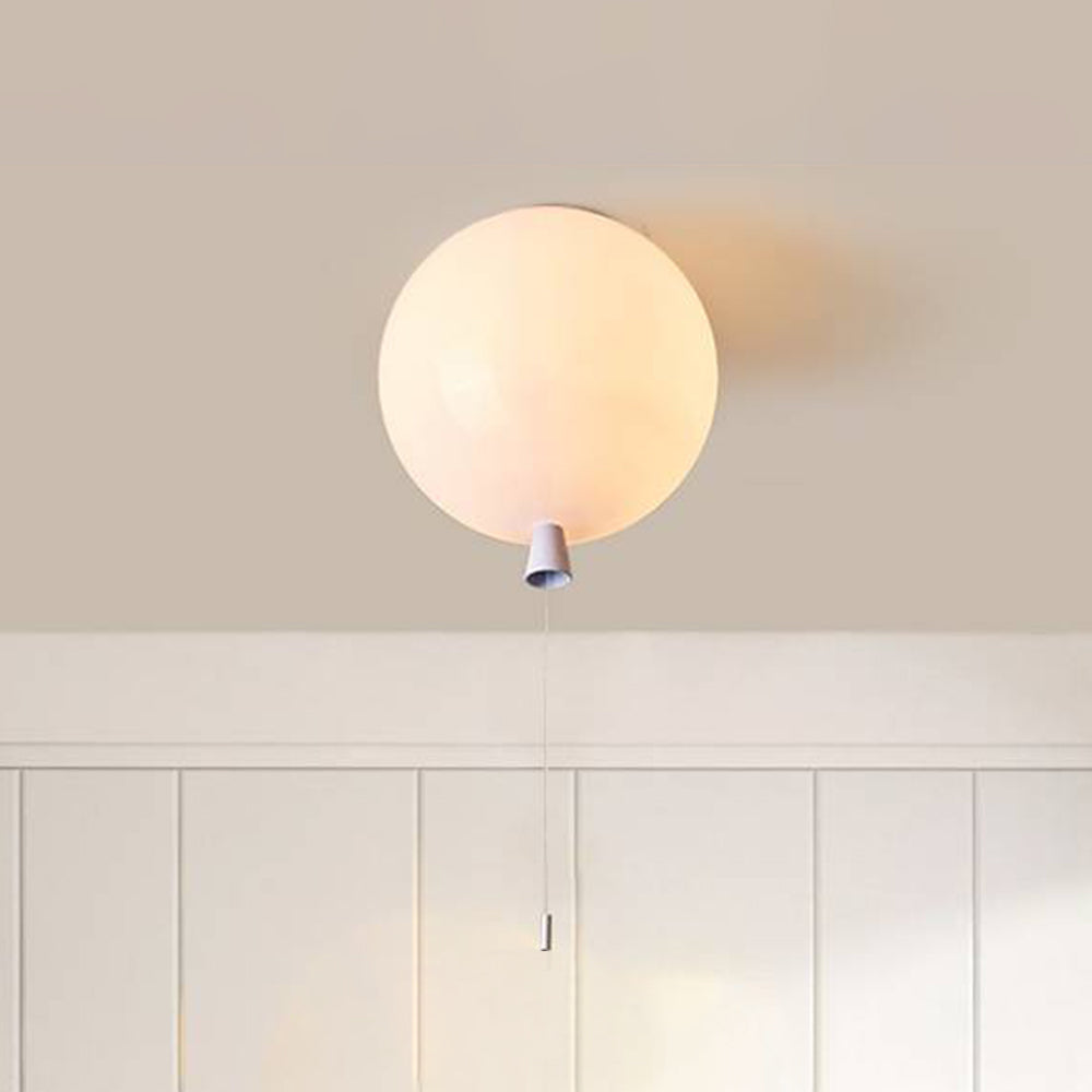 Modern LED Ceiling Light Fixture for Bedroom - White Acrylic Design