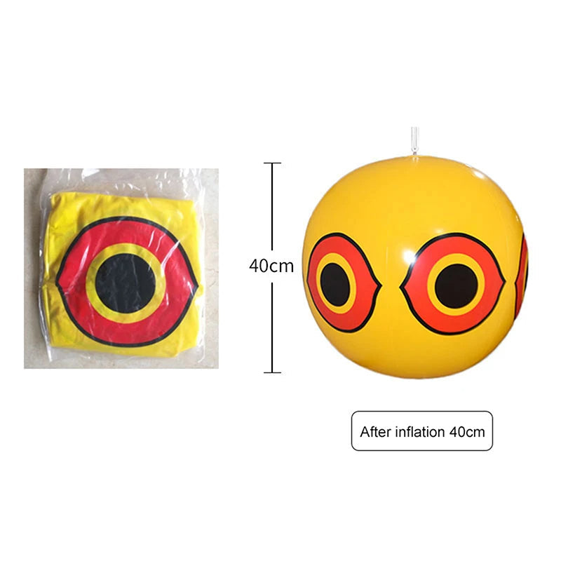 Inflatable Scarecrow with Reflective Predator Eyes